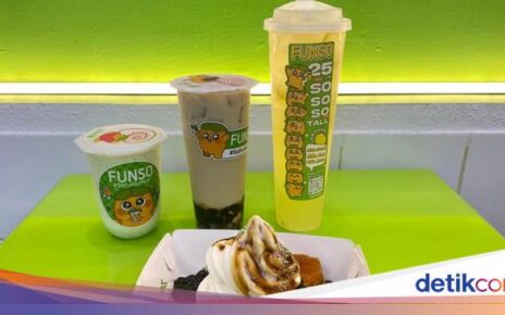 Segarnya Minuman Lemon Setinggi 25 Cm hingga Ubi Brulee Es Krim Boba