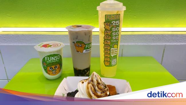 Segarnya Minuman Lemon Setinggi 25 Cm hingga Ubi Brulee Es Krim Boba