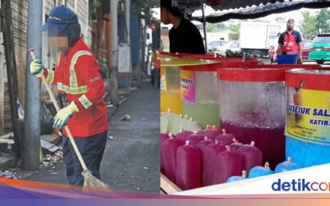 Penjual Baik Hati Ini Jual Minuman Hanya Rp 3 Ribu untuk Tukang Sapu