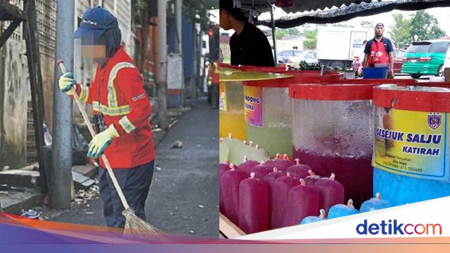 Penjual Baik Hati Ini Jual Minuman Hanya Rp 3 Ribu untuk Tukang Sapu