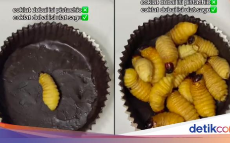 Nyeleneh! Cokelat Dubai Ini Isiannya Ulat Sagu yang Masih Hidup